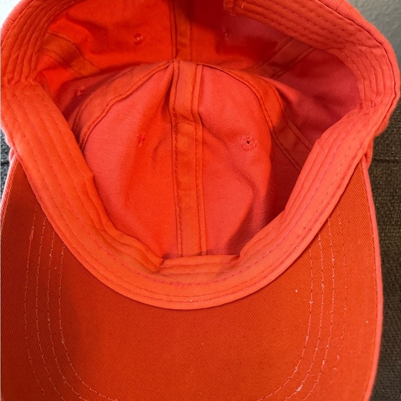 Woman’s one size fits all adjustable back salmon rhinestone cross baseball cap - Picture 6 of 6